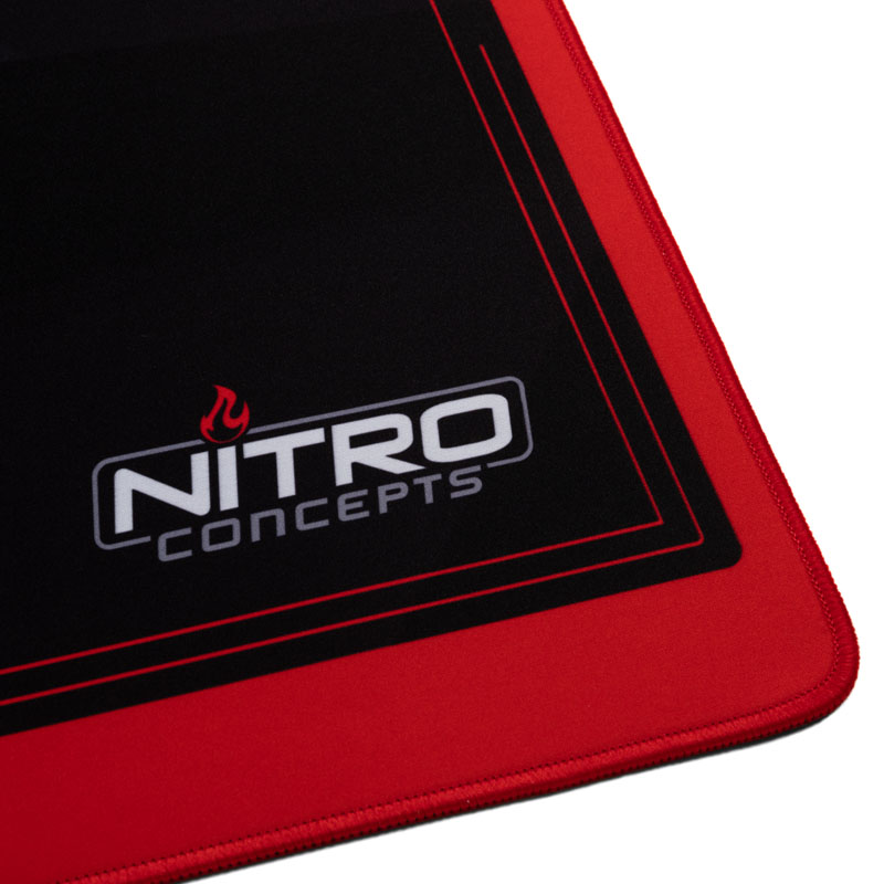 Nitro Concepts Deskmat, 3XL (1200x600mm) - black/red