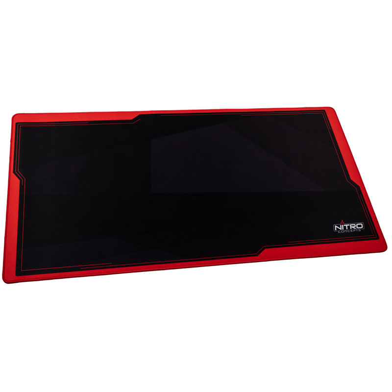 Nitro Concepts Deskmat, 3XL (1200x600mm) - black/red